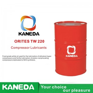KANEDA ORITES TW 220 Olio bianco per uso alimentare utilizzato per la lubrificazione di iper-compressori di etilene e per la lubrificazione di compressori alternativi a pistone dedicati alla sintesi NH3.